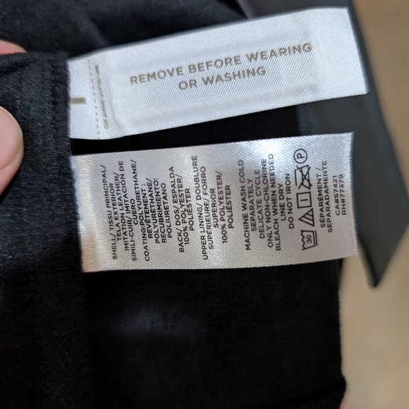 Ann Taylor NWT Black Leather Dress - Picture 8 of 10